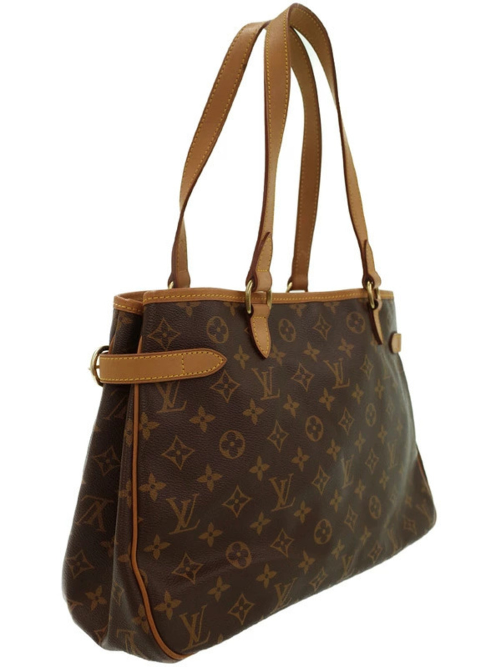 Louis Vuitton Monogram Bag Horizontal Shoulder Batignolles Brown